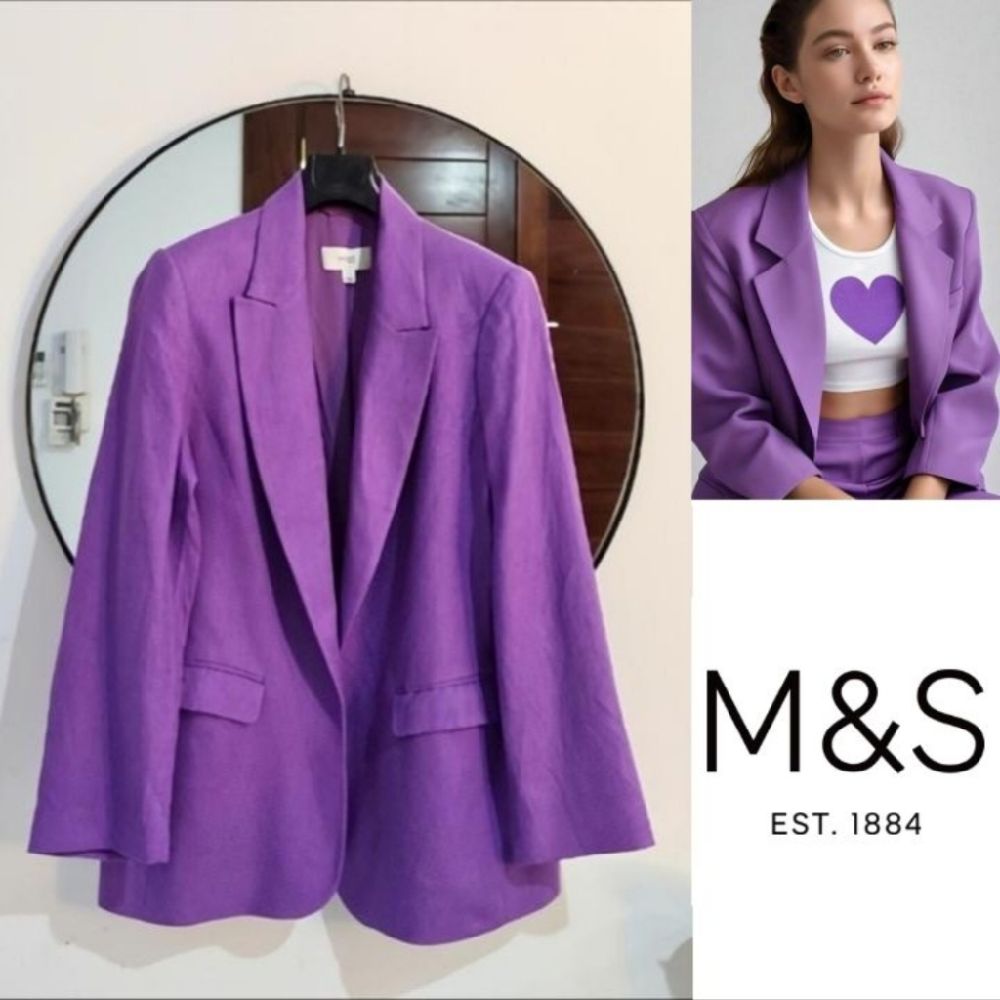 Mark& Spencer purple kamraya/viscose 