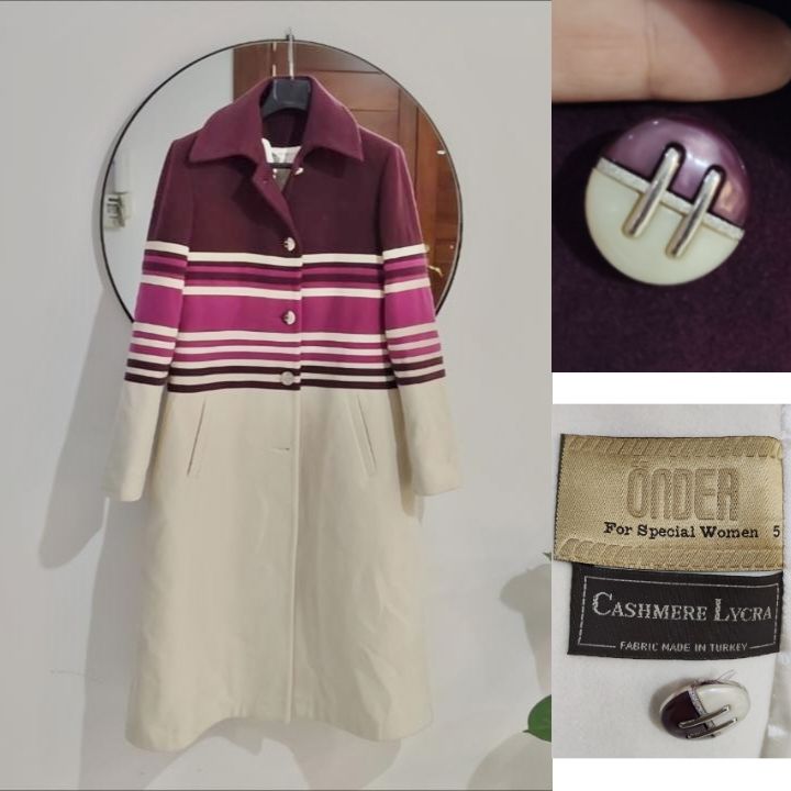 Joli manteau à rayures chic 