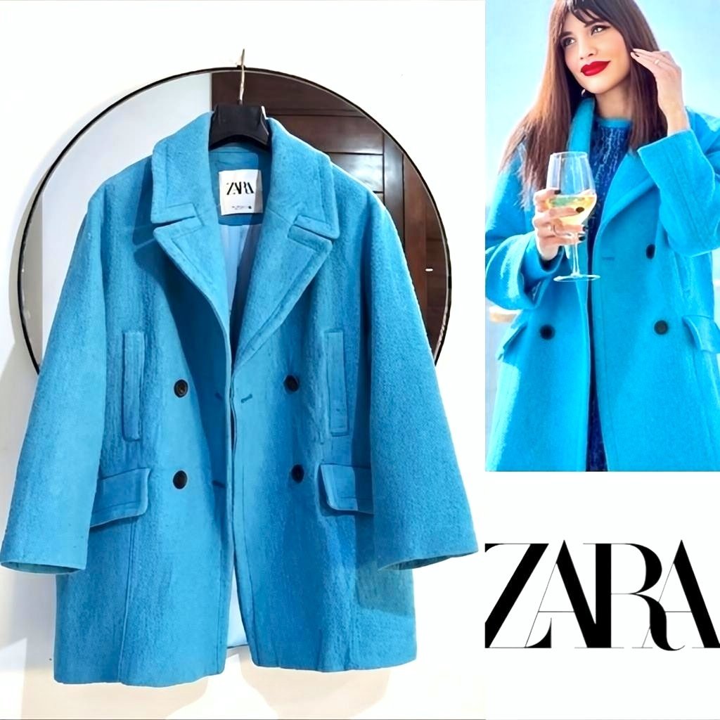 Zara avec laine double boutonnage 