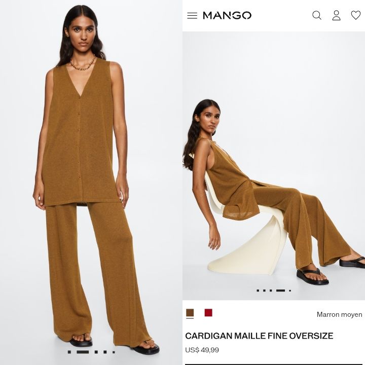 Cardigan Mango avec laine jamais portée 