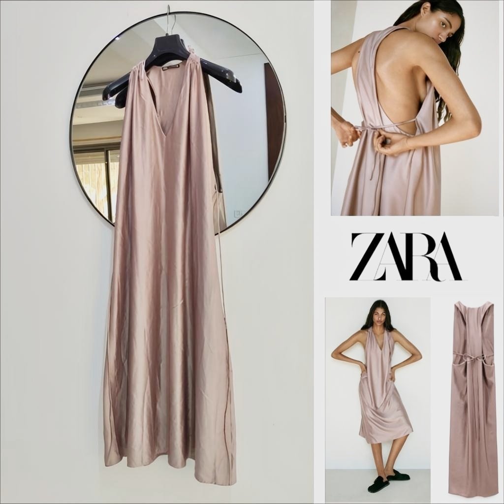 Zara satinée vieux rose chic 