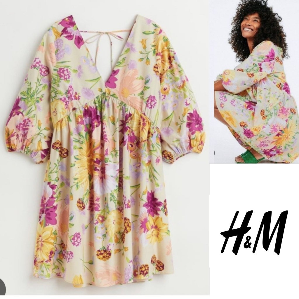 Robe H&M manches bouffantes 