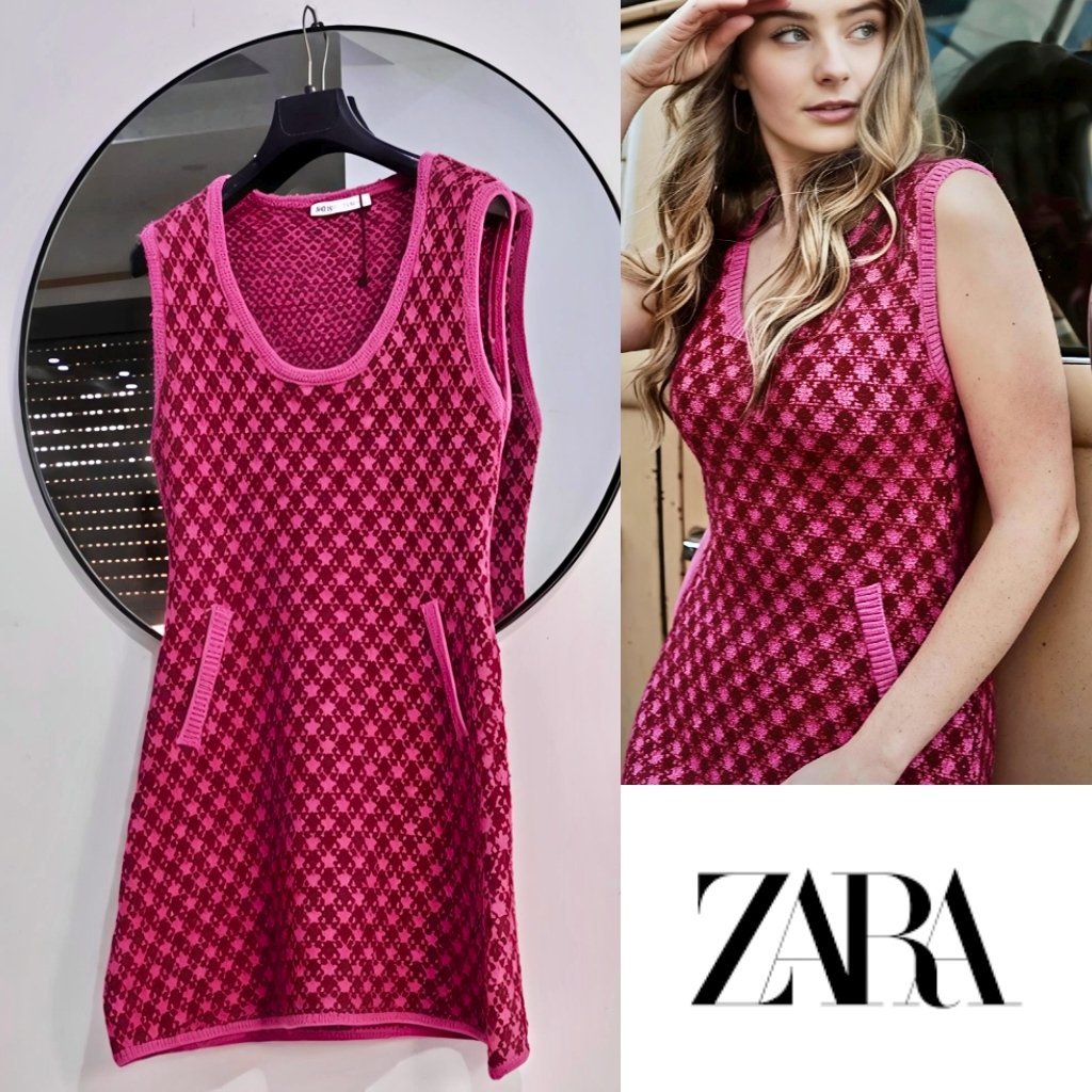 Zara avec laine Pink neuf