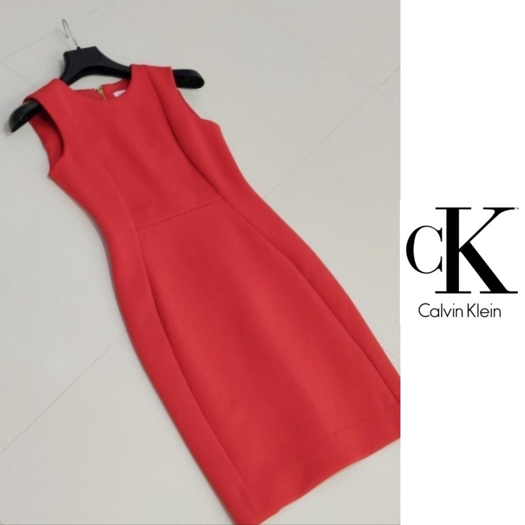 Calvin Klein red dress 