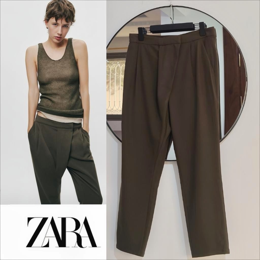Zara Taille haute à plis neuf