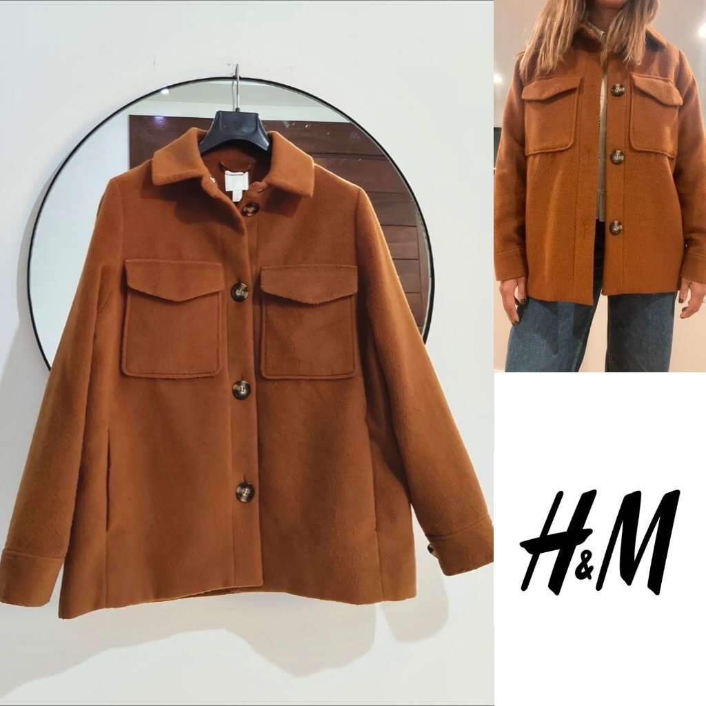 Veste manteau h&M effet laine neuf