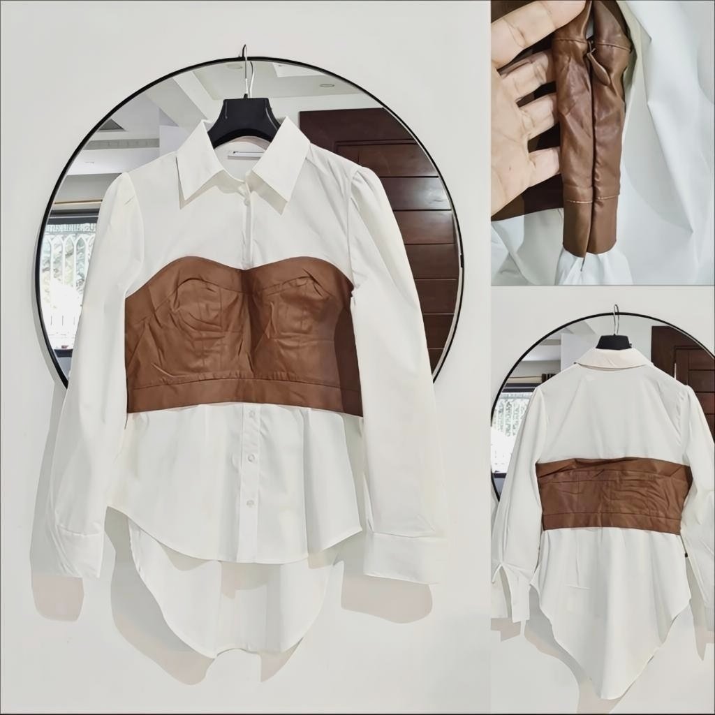 Chemise corset asymétrique neuve