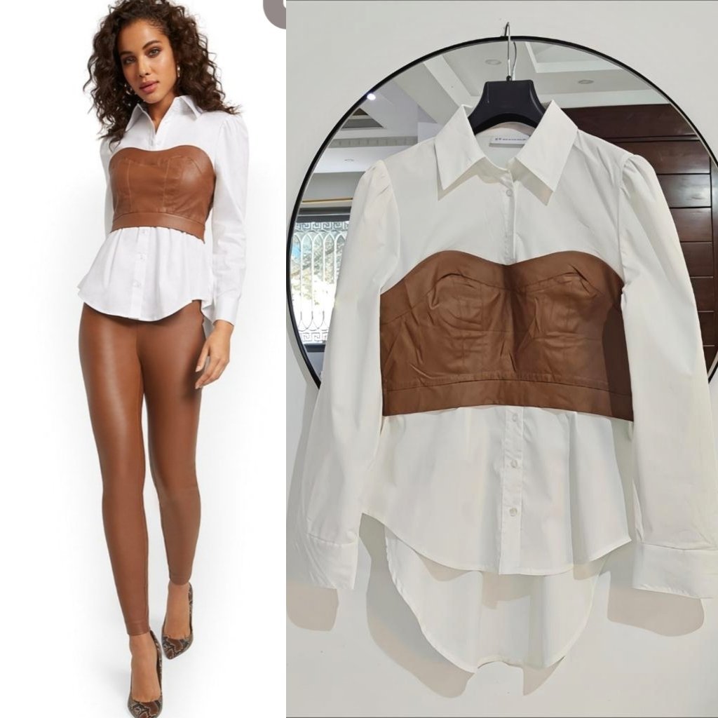 Chemise corset asymétrique neuve
