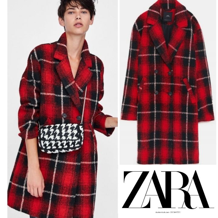 Manteau Zara avec laine 
