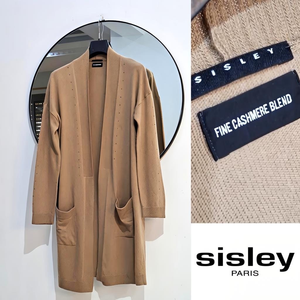 Sisely fine cashemire Camel neuf 