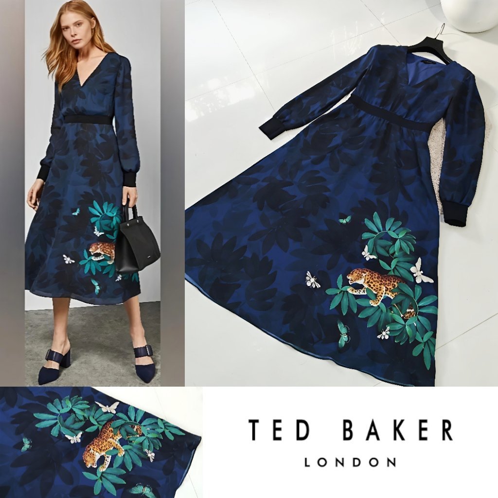 Ted Baker robe longue chic jamais portée 