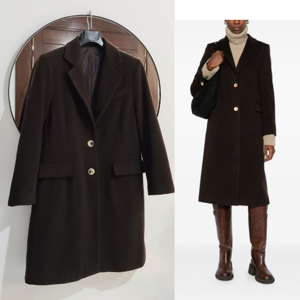 Manteau en laine marron /chocolat 