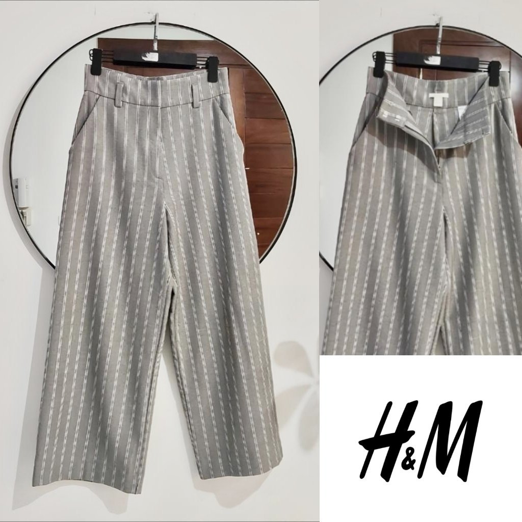 Pantalon large H&M taille haute neuf