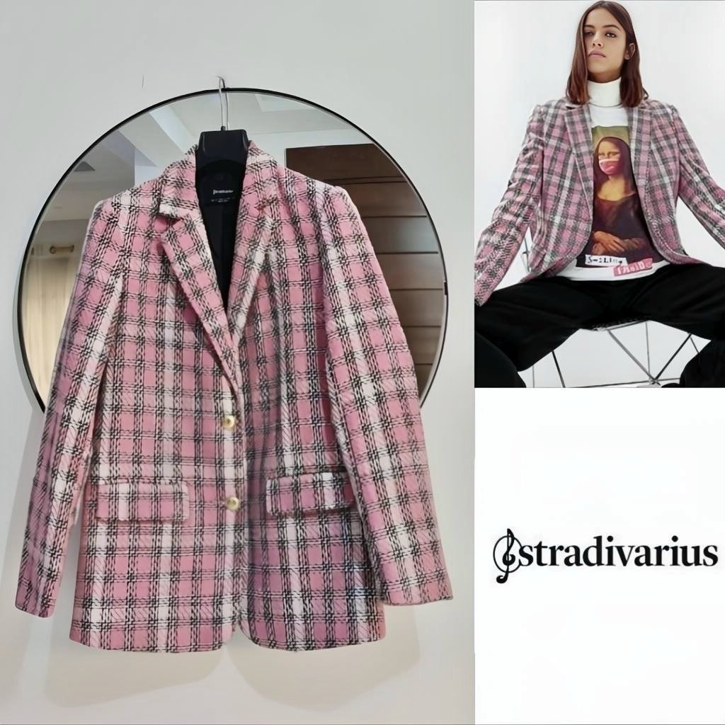 Blazer tweed Stradivarius zvec Laine neuf 