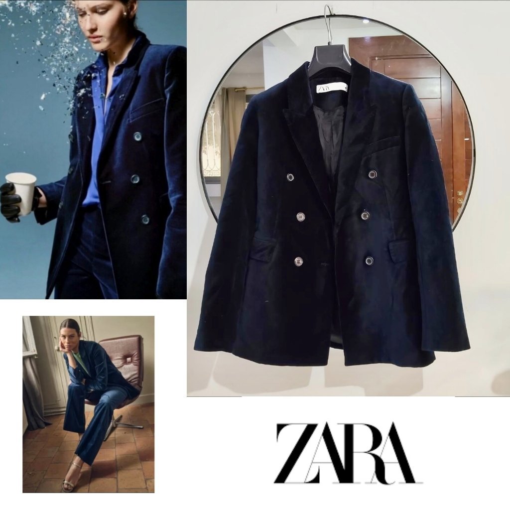 Blazer Zara velours neuf
