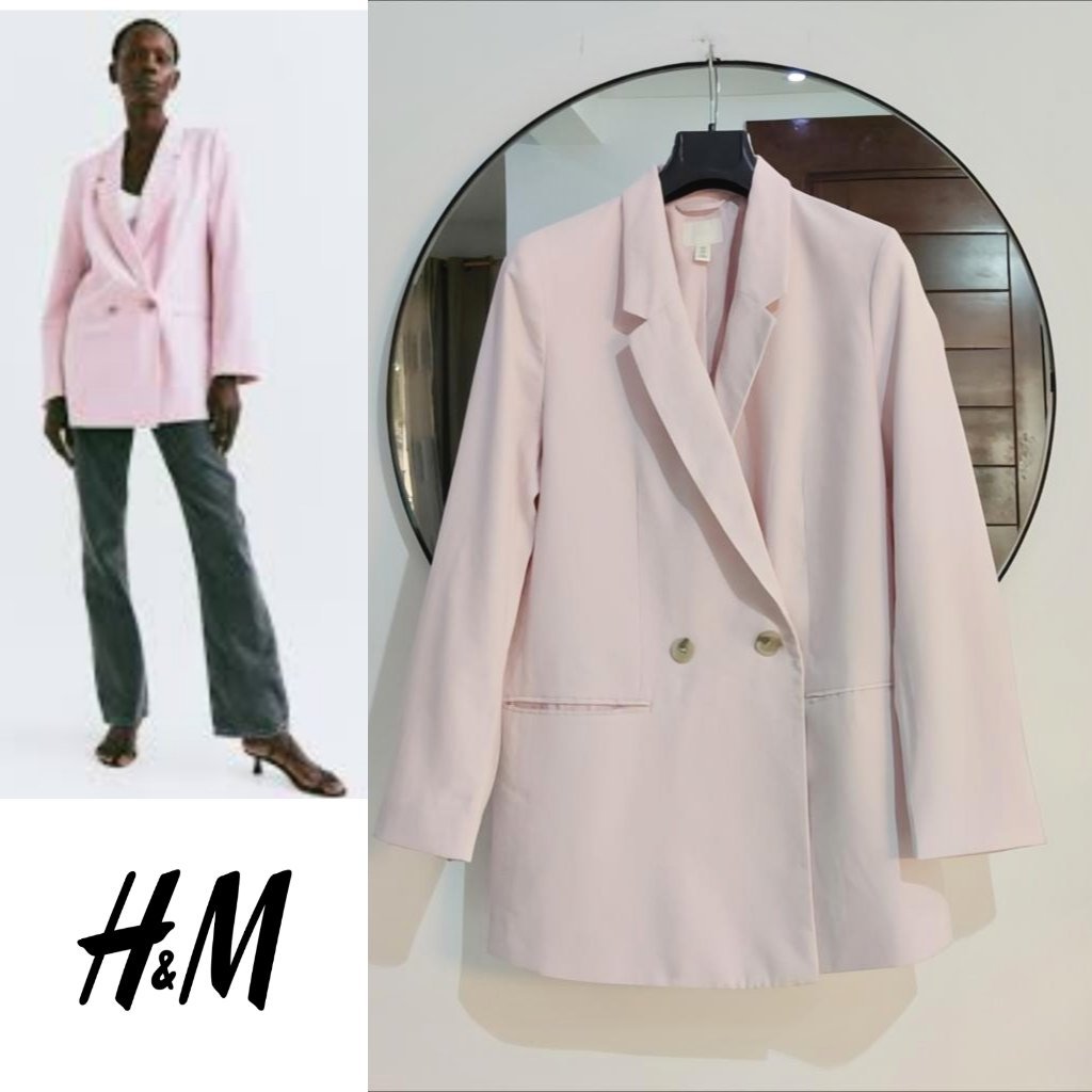 Blazer H&M rose pâle 