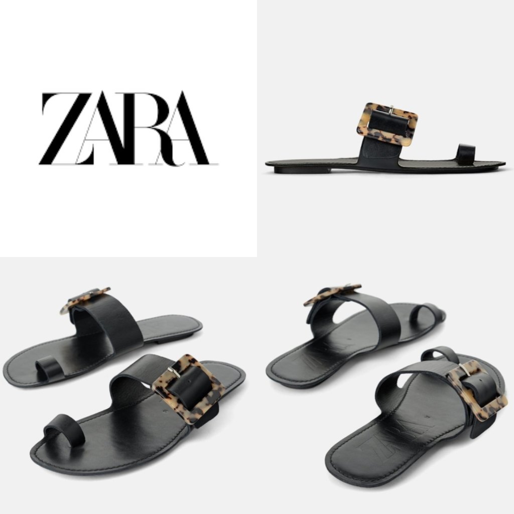 Zara cuir véritable à boucle 