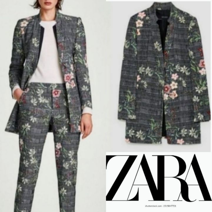 Veste manteau Zara tweed 