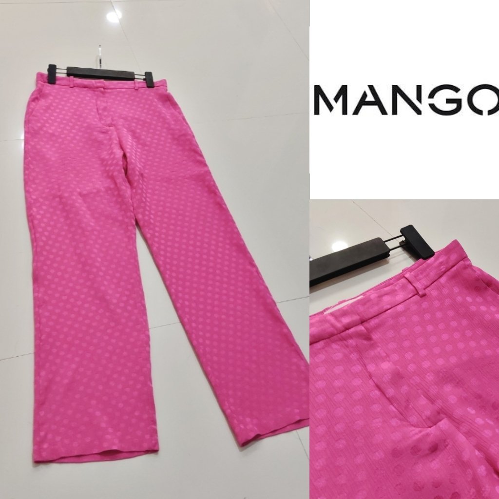 Pantalon Mango fushia fluide neuf