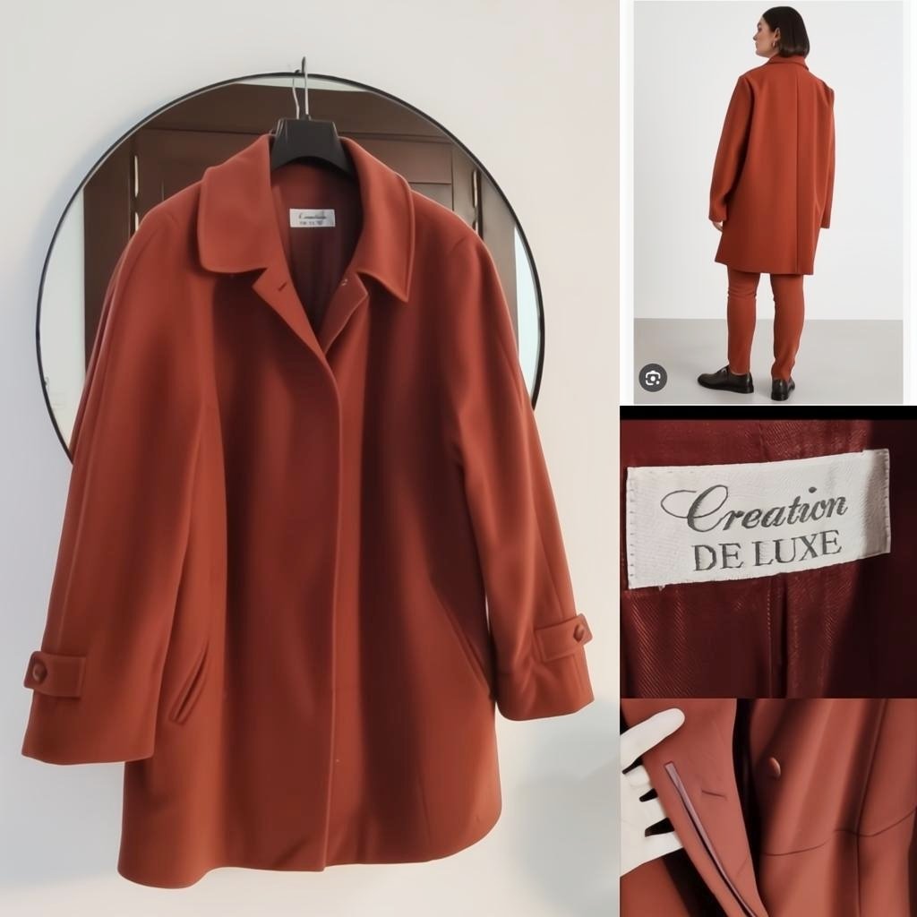 Creation de Luxe manteau en laine + cachemire 