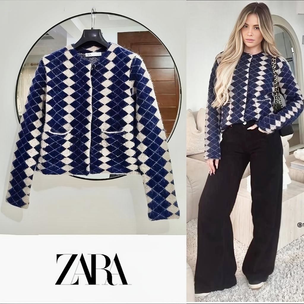 Gilet veste avec laine jacquard neuf 