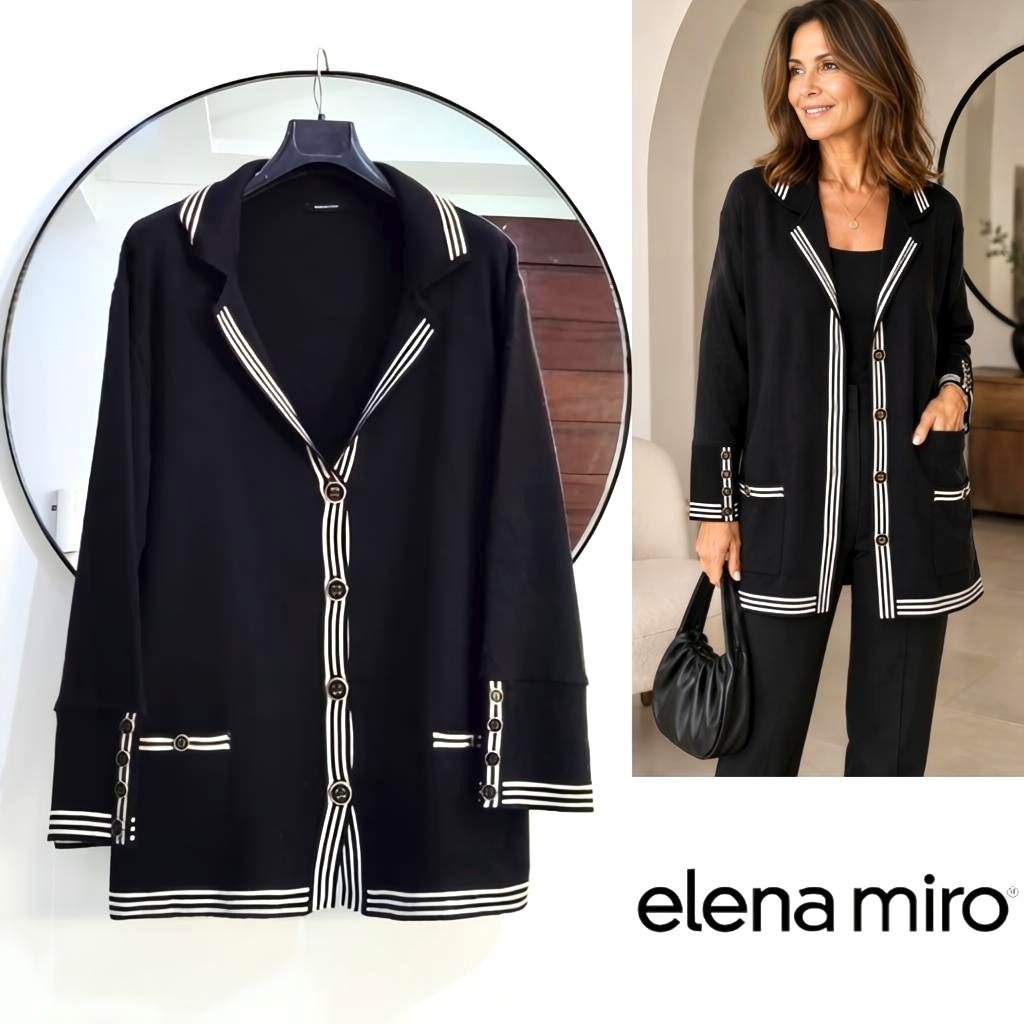 Elena Miro long avec laine très chic 