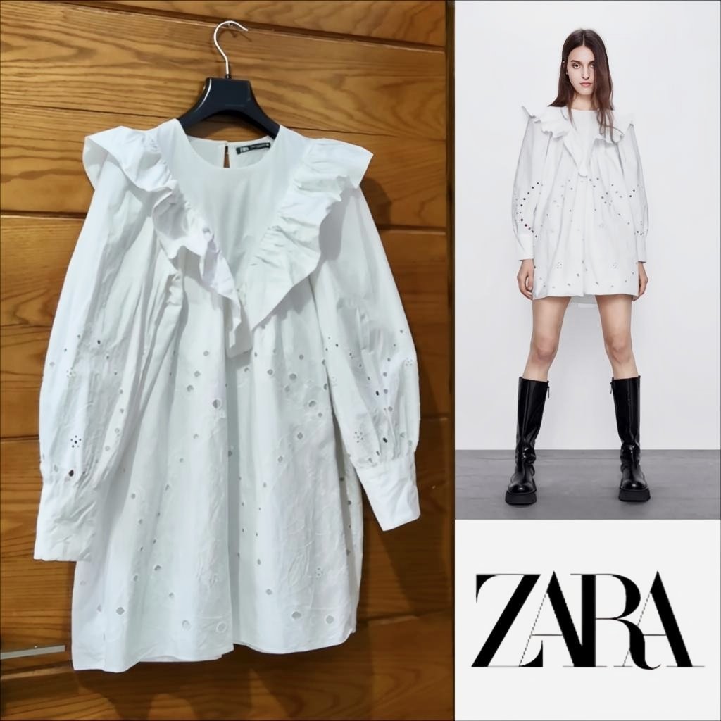 Zara broderie anglaise bouffante neuve