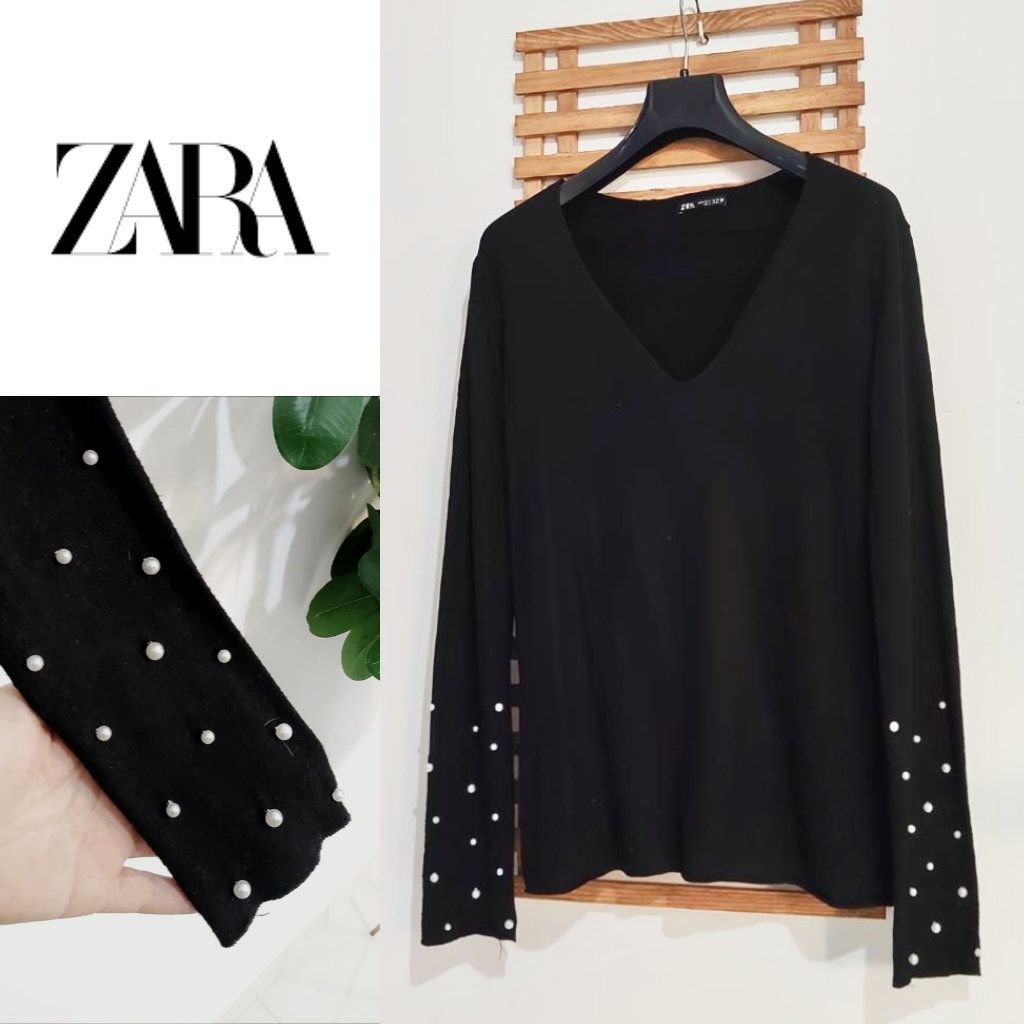 Pull Zara fine maille léger en viscose 