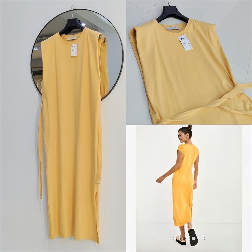 Robe longue à ceinture neuve 