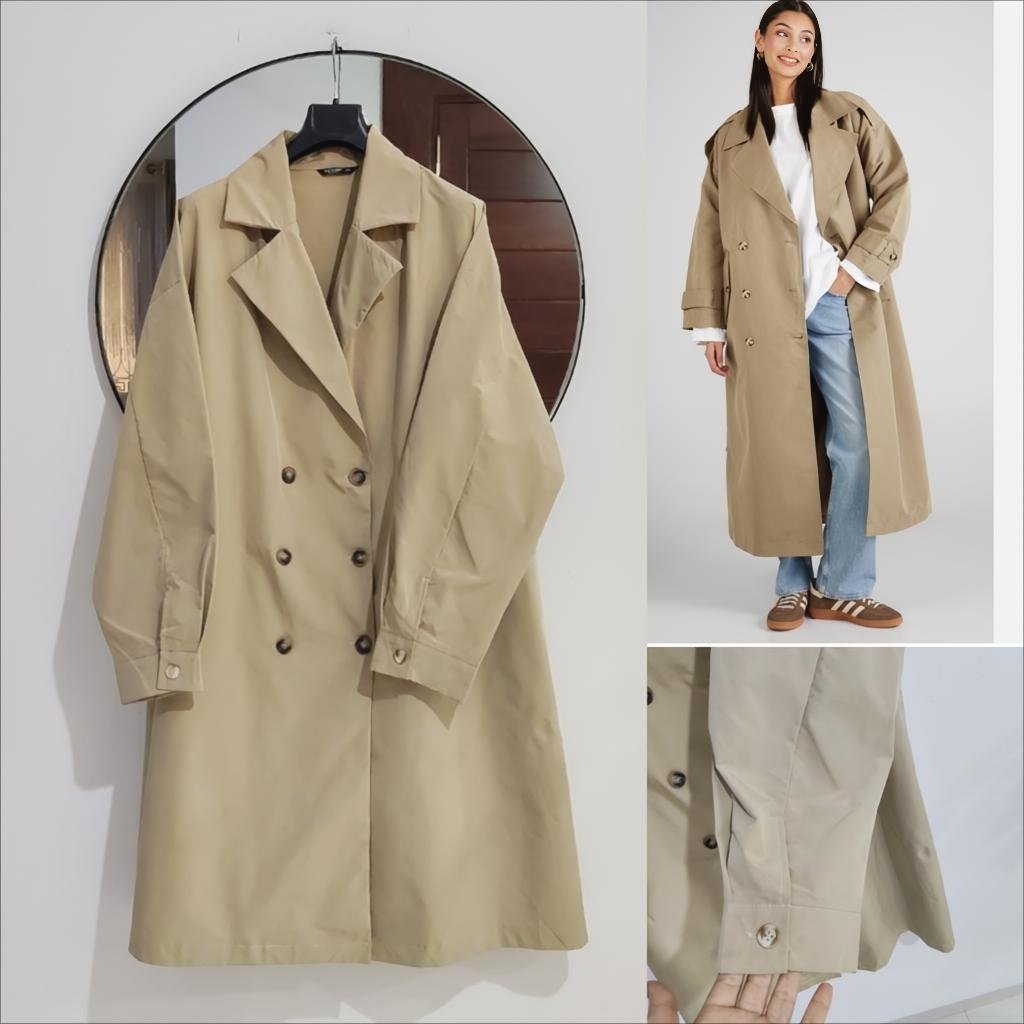 Trensh coat oversize beige/Camel neuf 