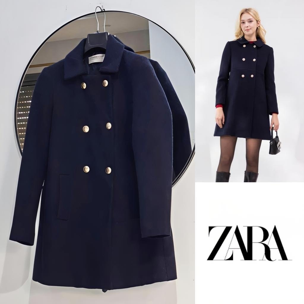 Zara avec laine boutons dorés neuf