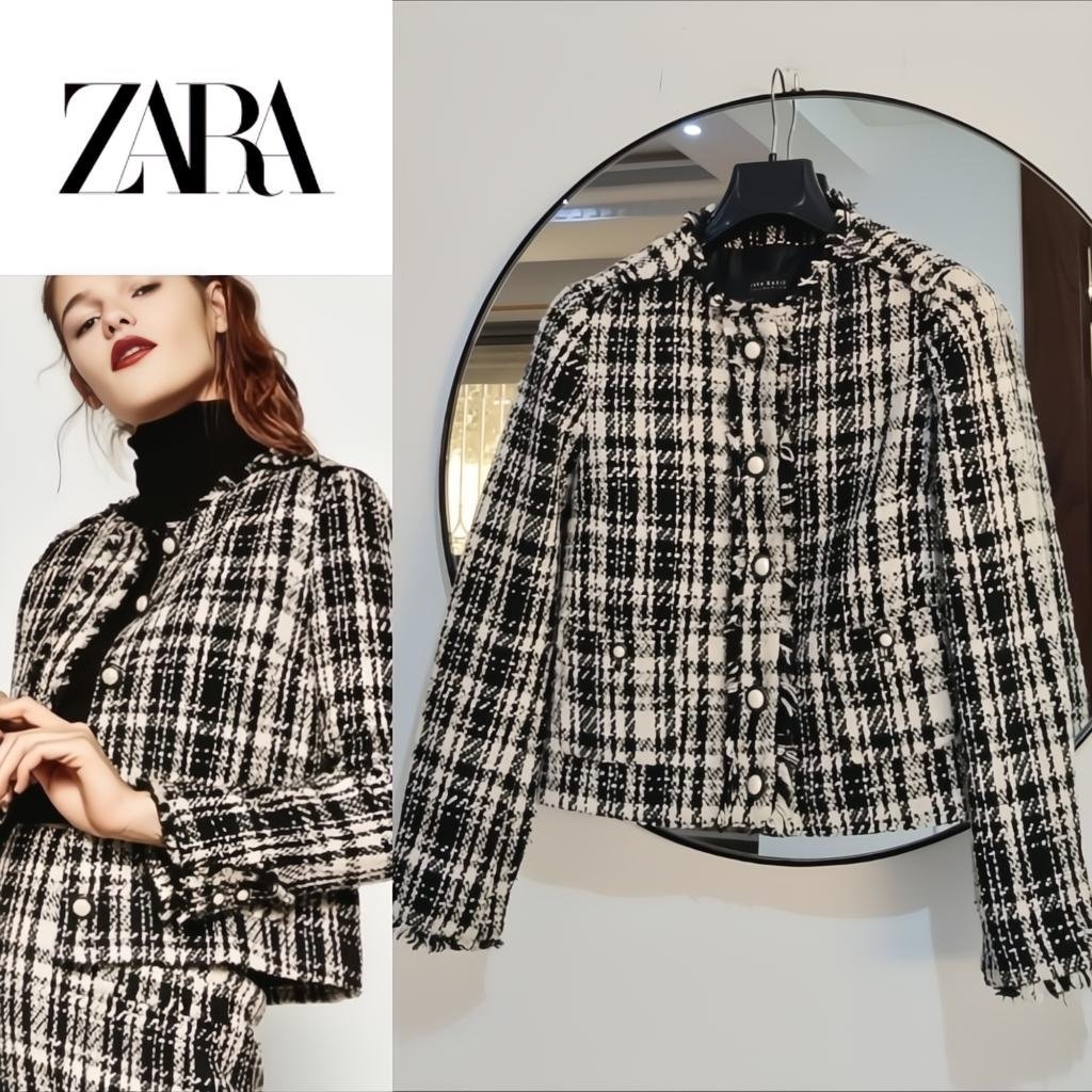 Zara tweed avec boutons bijoux neuf