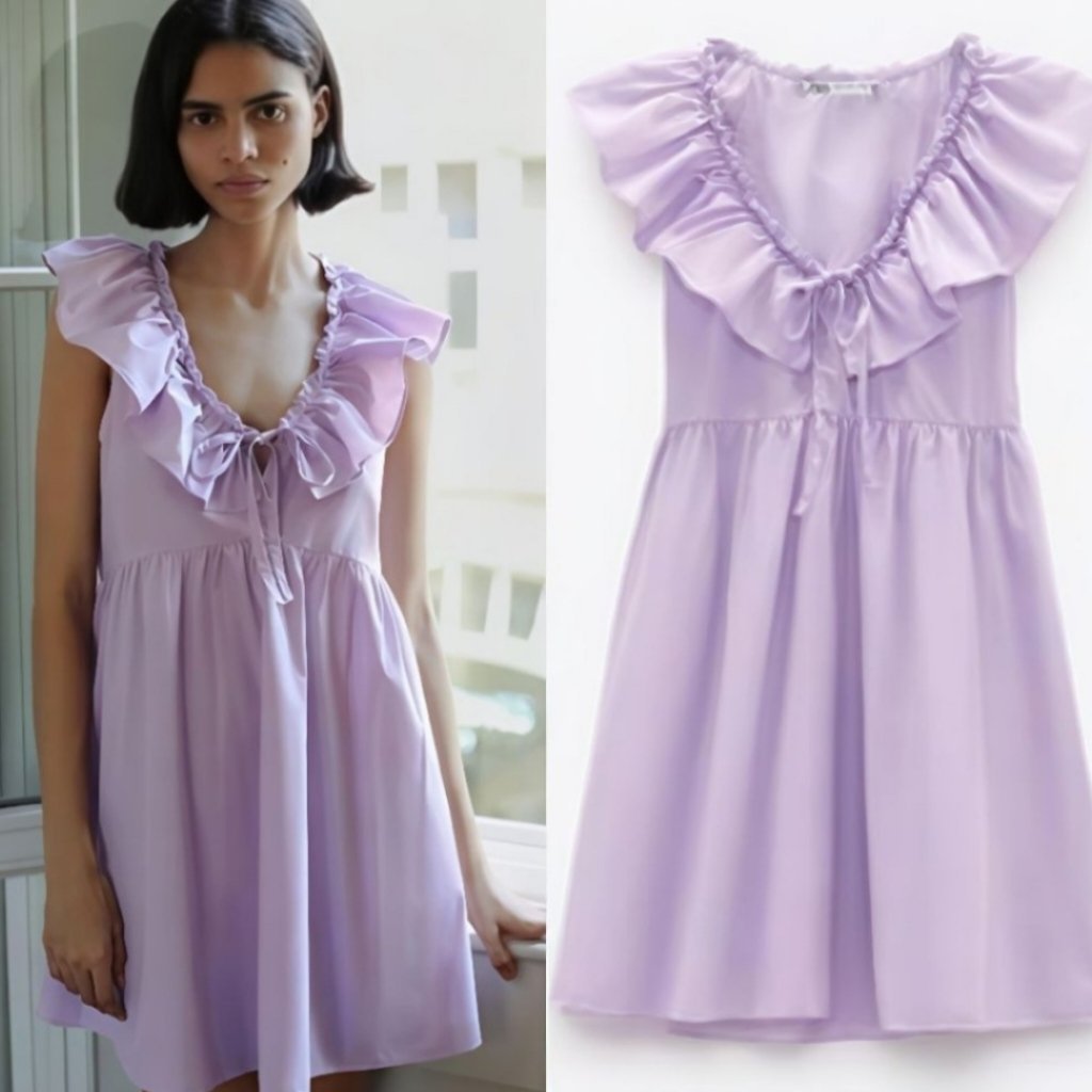 Zara Lila à volants Neuf 