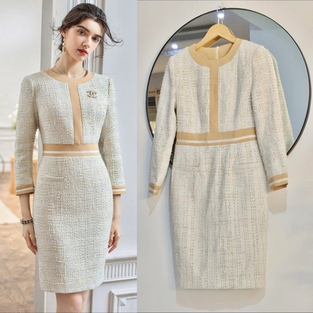 Robe en tweed très chic 