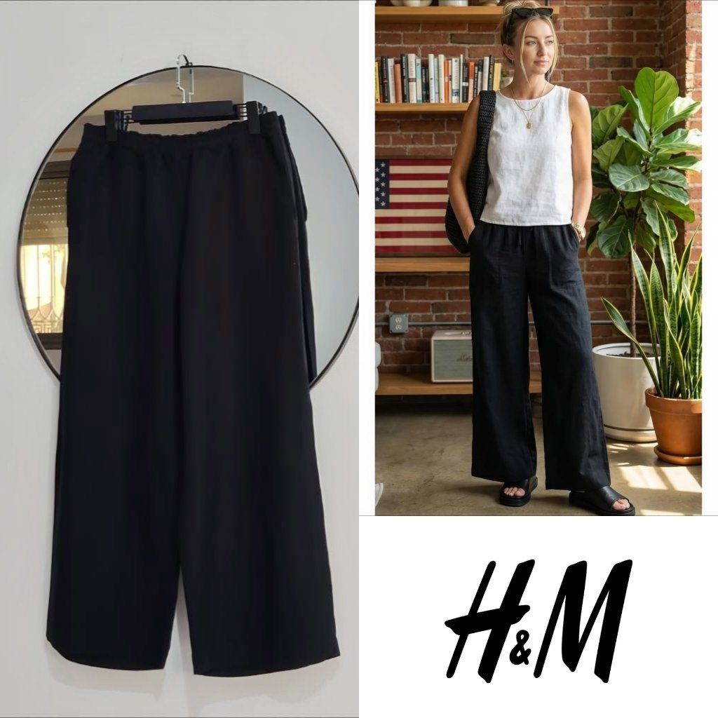 H&M large kamraya/viscose neuf