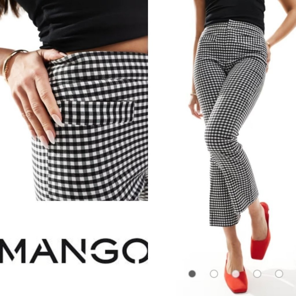 Pantalon Mango à carreaux neuf