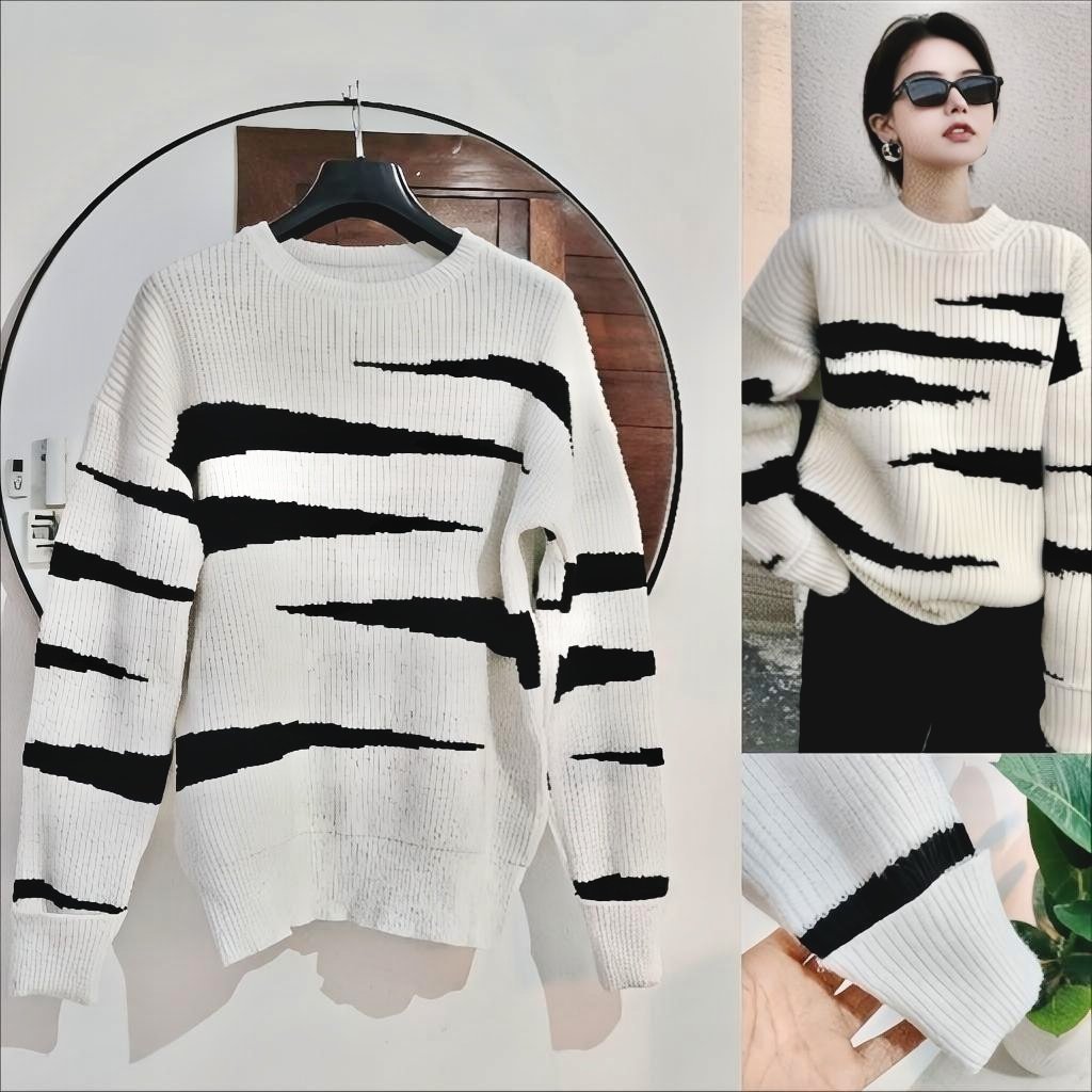 Pull à motifs Neuf 