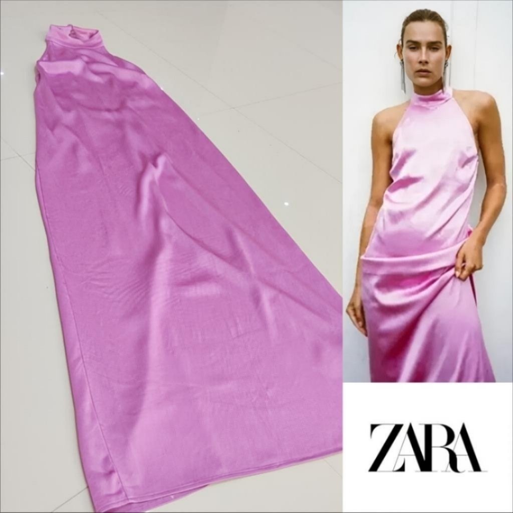 Zara Pink satinée Dos Nu neuve 