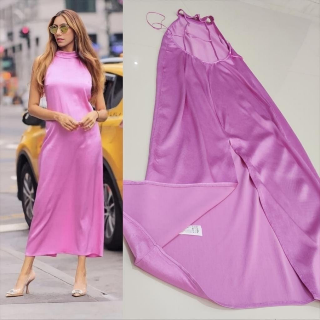 Zara Pink satinée Dos Nu neuve 