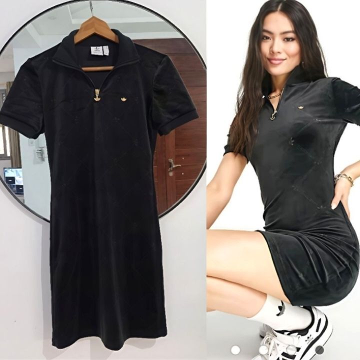 Robe Adidas monogramme originale en velours 