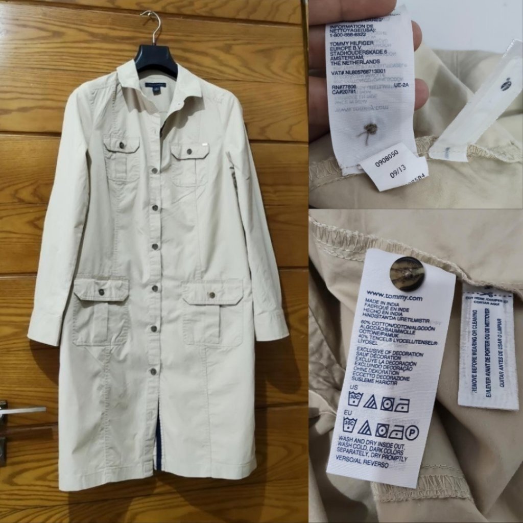 Tommy Hilfiger robe chemise neige neuf