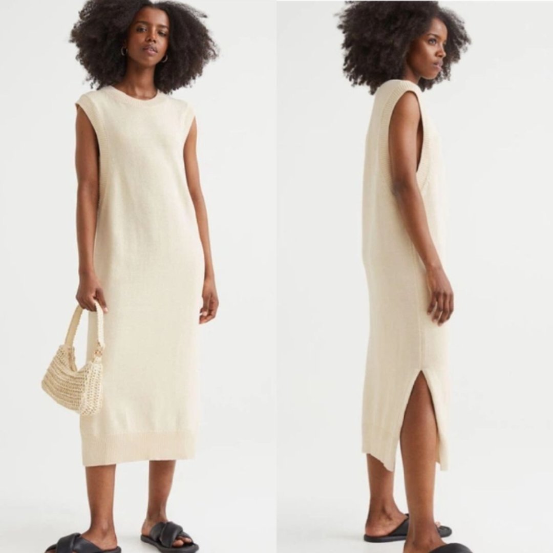Robe longue H&M en maille chic 