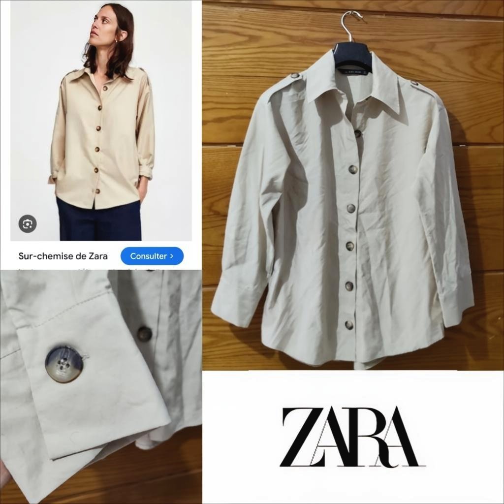 Zara sur chemise popeline neuf