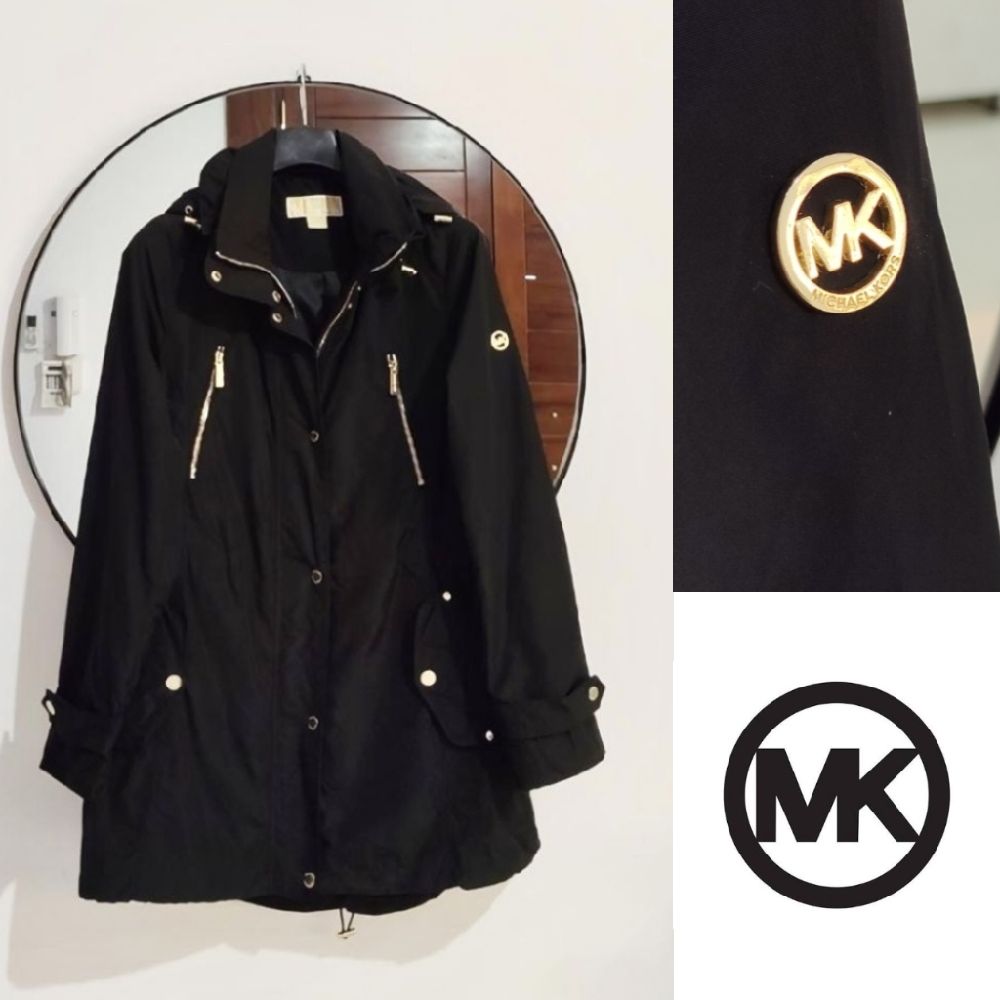 Michael Kors parka à capuche avec détails dorés 