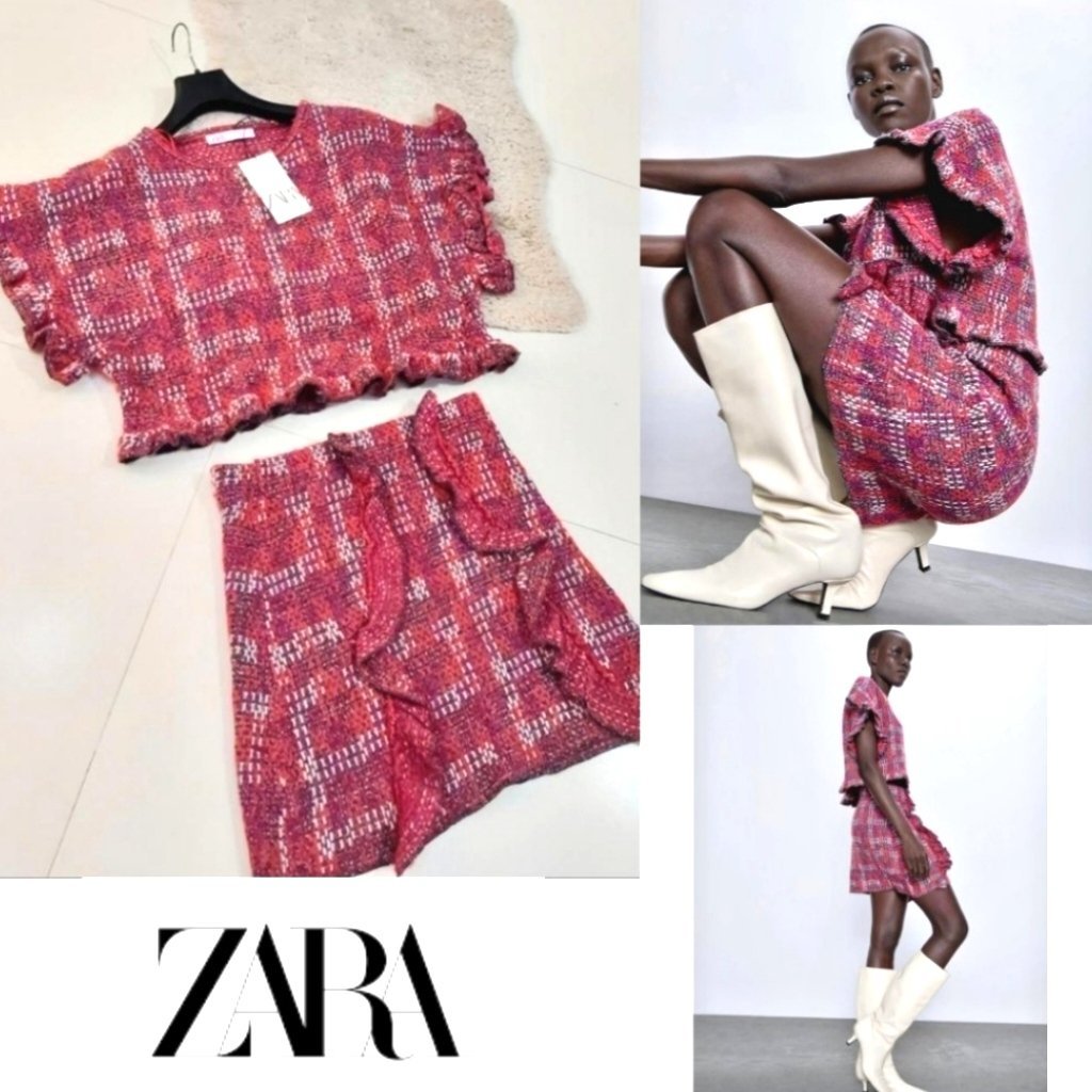 Zara tweed avec laine neuf 