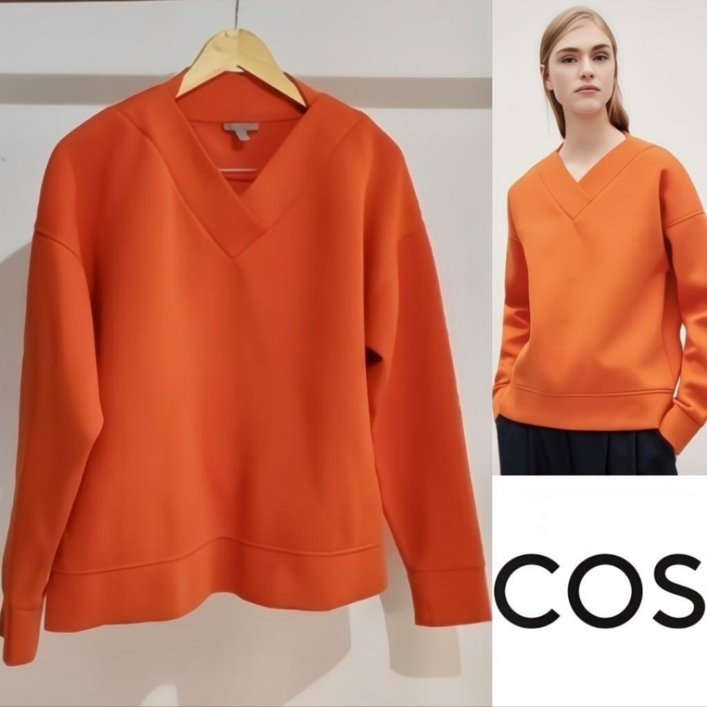 Cos sweat shirt orange neuf