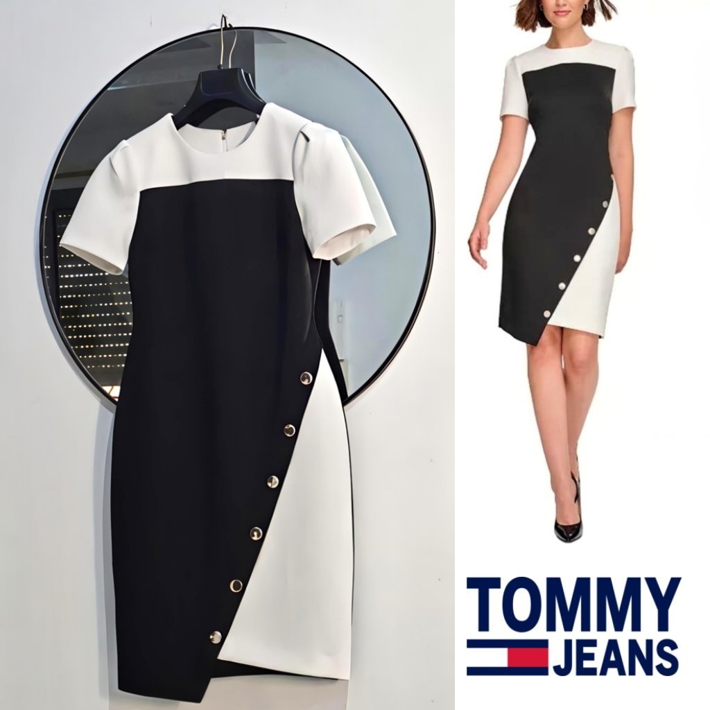 Tommy très chic boutons à logo doré 