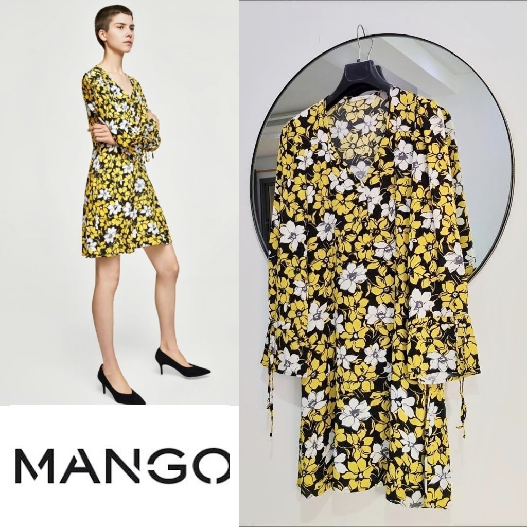 Mango robe midi à boutons neuve 