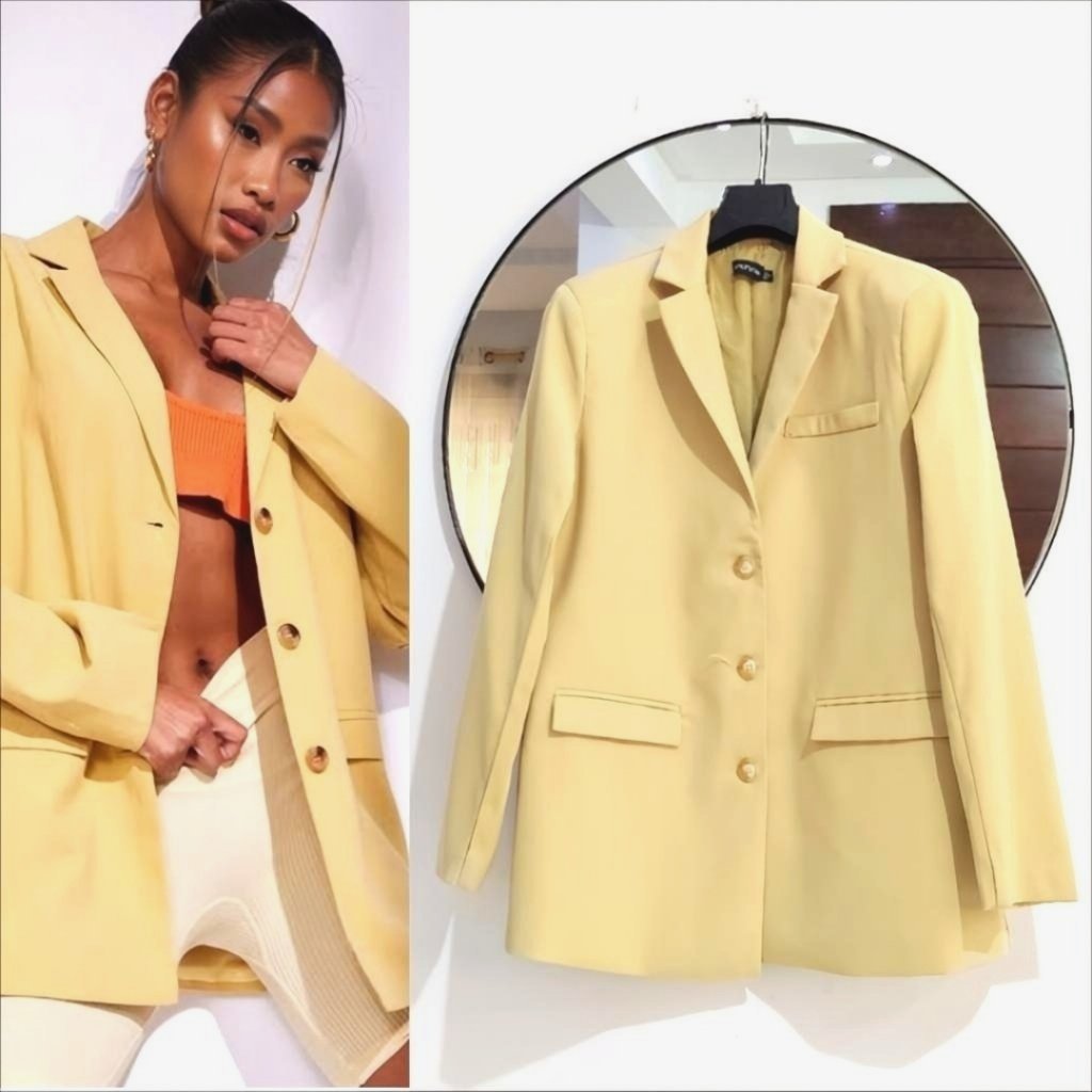 Blazer oversize butter yellow neuf