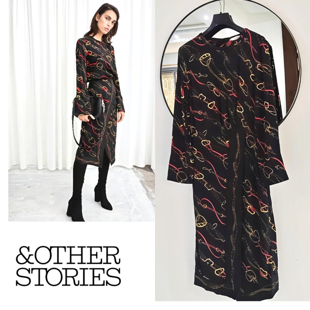 &Other Stories Paris robe imprimée chaîne chic